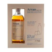 Arran Single Malt Scotch Whisky Bottle & Glass Pack 700 ml