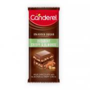 Canderel 0% Added Sugar Milk Chocolate with Almonds & Crispy Cereal 100 g
