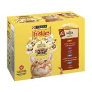 Purina Friskies Complete Wet Food for Adult Cats Meat & Fish in Sauce 12x85 g