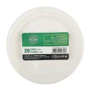 Pip Biodegradable Plates from Sugarcane Pulp 17.5 cm 20 Pieces