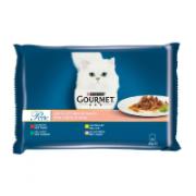 Purina Gourmet Ολοκληρωμένη Τροφή για Ενήλικες Γάτες Ποικιλία από Φιλετάκια σε Σάλτσα 4x85 g