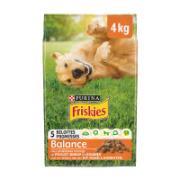 Purina Friskies Balance Ολοκληρωμένη Ξηρή Τροφή για Ενήλικους Σκύλους με Κοτόπουλο & Λαχανικά 4 kg