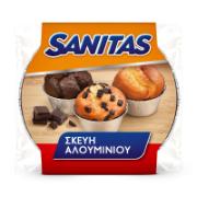 Sanitas Aluminum Utensils for Muffins 0.14 L 10 Pieces