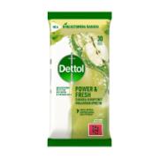 Dettol Multipurpose Cleaning Cloths Green Apple 30 Pieces