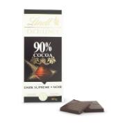 Lindt Extra Fine Dark Chocolate 90% Cocoa 100 g