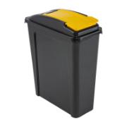 Wham Recycling Bin with Yellow Flap 25 L