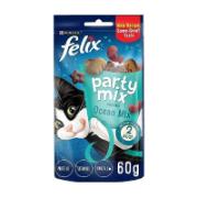 Felix Party Mix Λιχουδιές για Γάτες με Γεύση Ωκεανού με Σολομό, Μπακαλιάρο & Πέστροφα 60 g