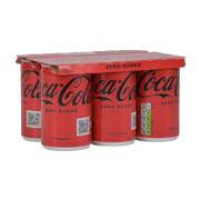 Coca Cola Zero Soft Drink 6x150 ml