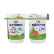 Delta Advance Baby Yoghurt with Pear & Apricot 6+ Months 2x140 g